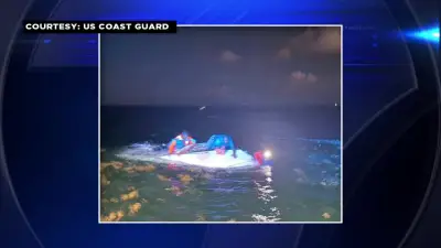 US Coast Guard rescues 3 from capsized boat near Miami Beach