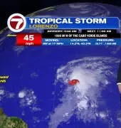 Tropical Storm Lorenzo forms in the Atlantic Ocean and isn’t threatening land